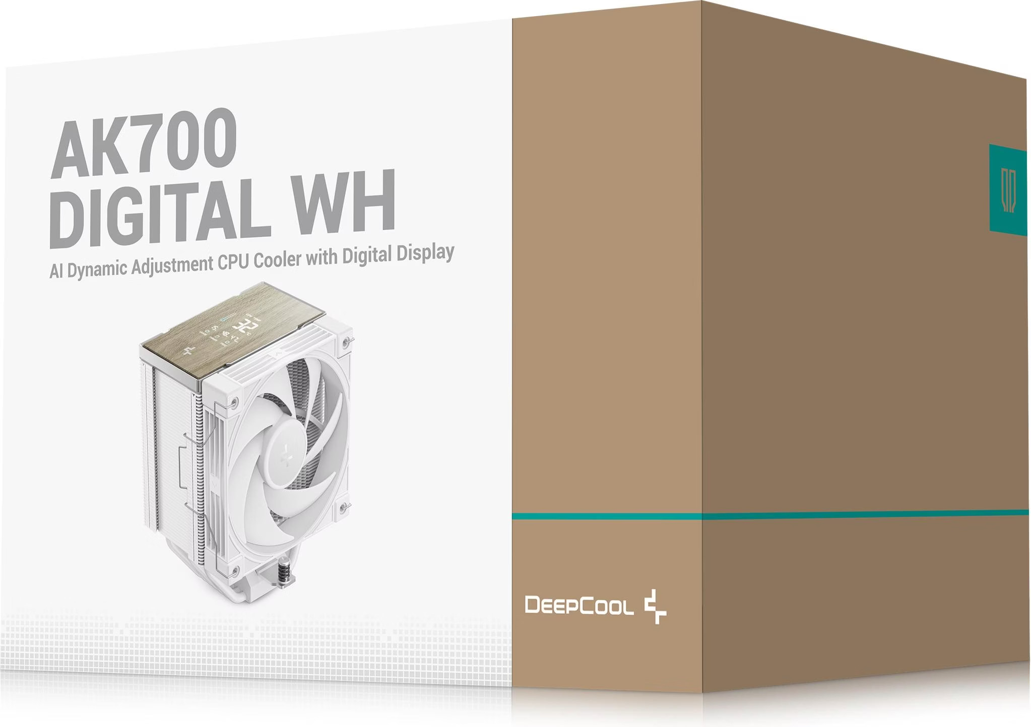 DeepCool AK700-DIGITAL-WH 1x120mm Kule Tipi Beyaz İşlemci Soğutucu