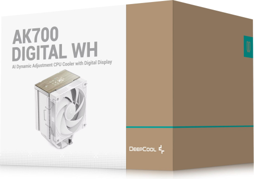 DeepCool AK700-DIGITAL-WH 1x120mm Kule Tipi Beyaz İşlemci Soğutucu