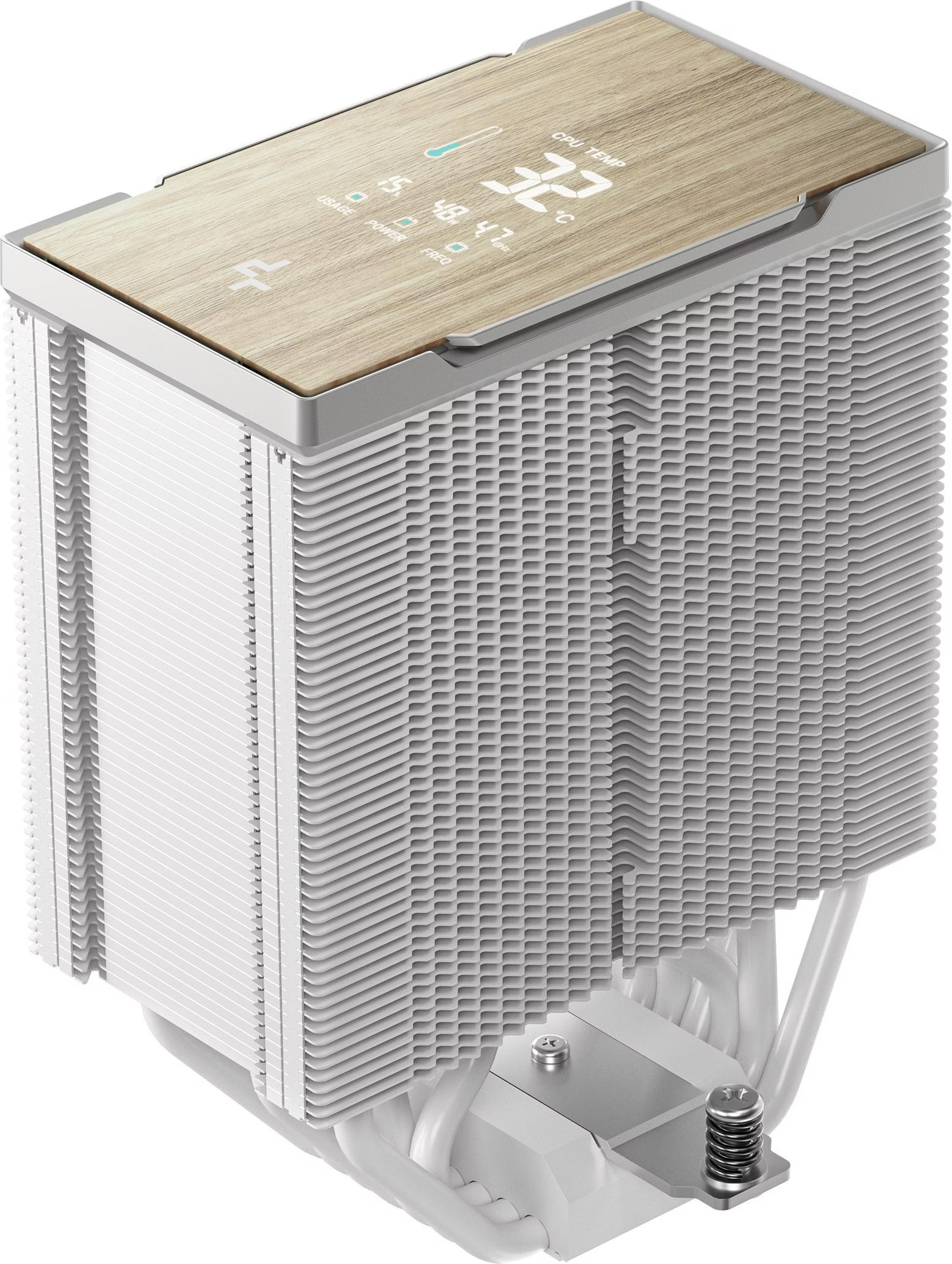 DeepCool AK700-DIGITAL-WH 1x120mm Kule Tipi Beyaz İşlemci Soğutucu