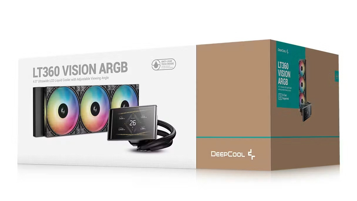 Deepcool LT360-VISION-ARGB 360mm Siyah İşlemci Sıvı Soğutucu