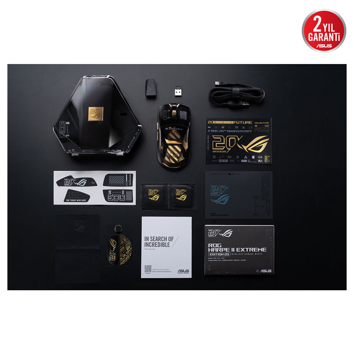 ASUS ROG Harpe II Extreme Edition 20. Yıl 8K Hz Kablosuz Gaming Mouse
