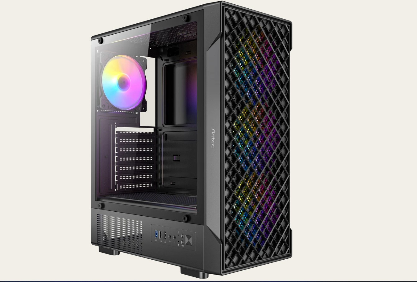 ANTEC VX320 ARGB 750W 80+ BRONZE 4xARGB Fan ATX Siyah Mid Tower Gaming (Oyuncu) Kasası