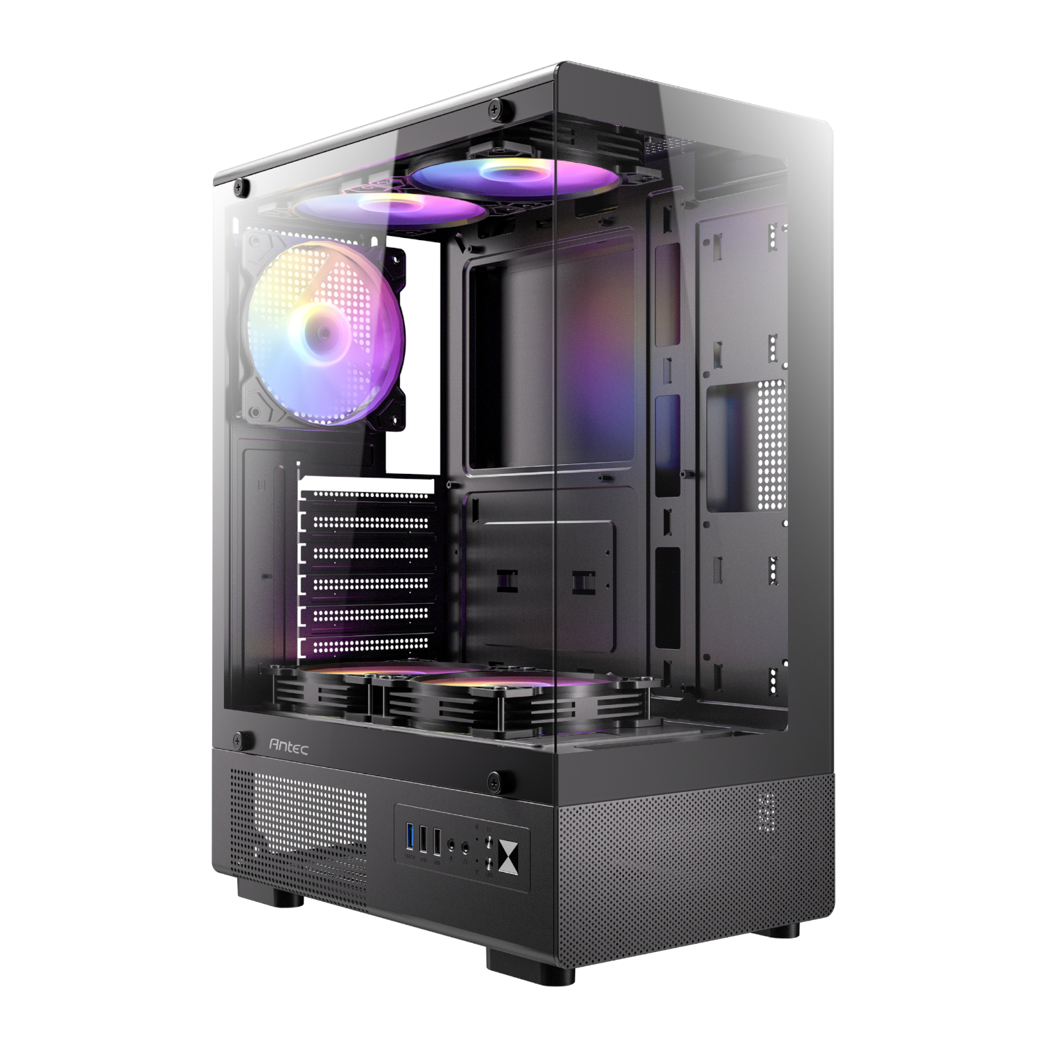ANTEC VCX300 ARGB 750W 80+ BRONZE 4xARGB Fan ATX Siyah Mid Tower Gaming (Oyuncu) Kasası