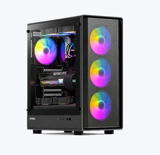 ANTEC VX510 ARGB 750W 80+ BRONZE 4xARGB Fan ATX Siyah Mid Tower Gaming (Oyuncu) Kasası
