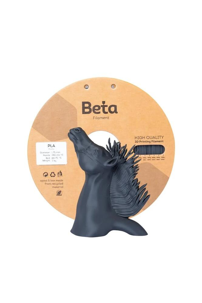 Beta PLA Matte 1.75mm Filament Ash Grey