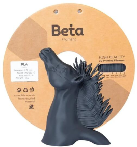 Beta PLA Matte 1.75mm Filament Ash Grey