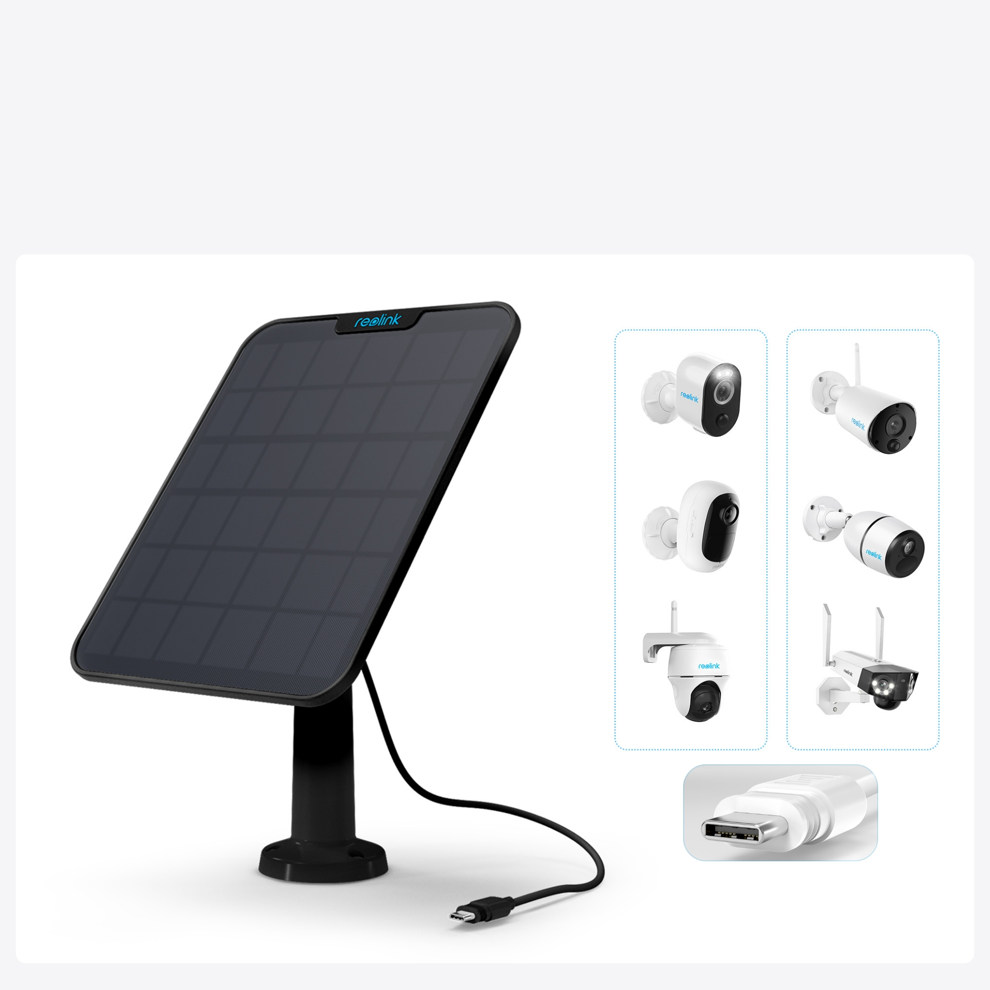 REOLINK SOLAR 2 GÜNEŞ PANELİ (SİYAH)