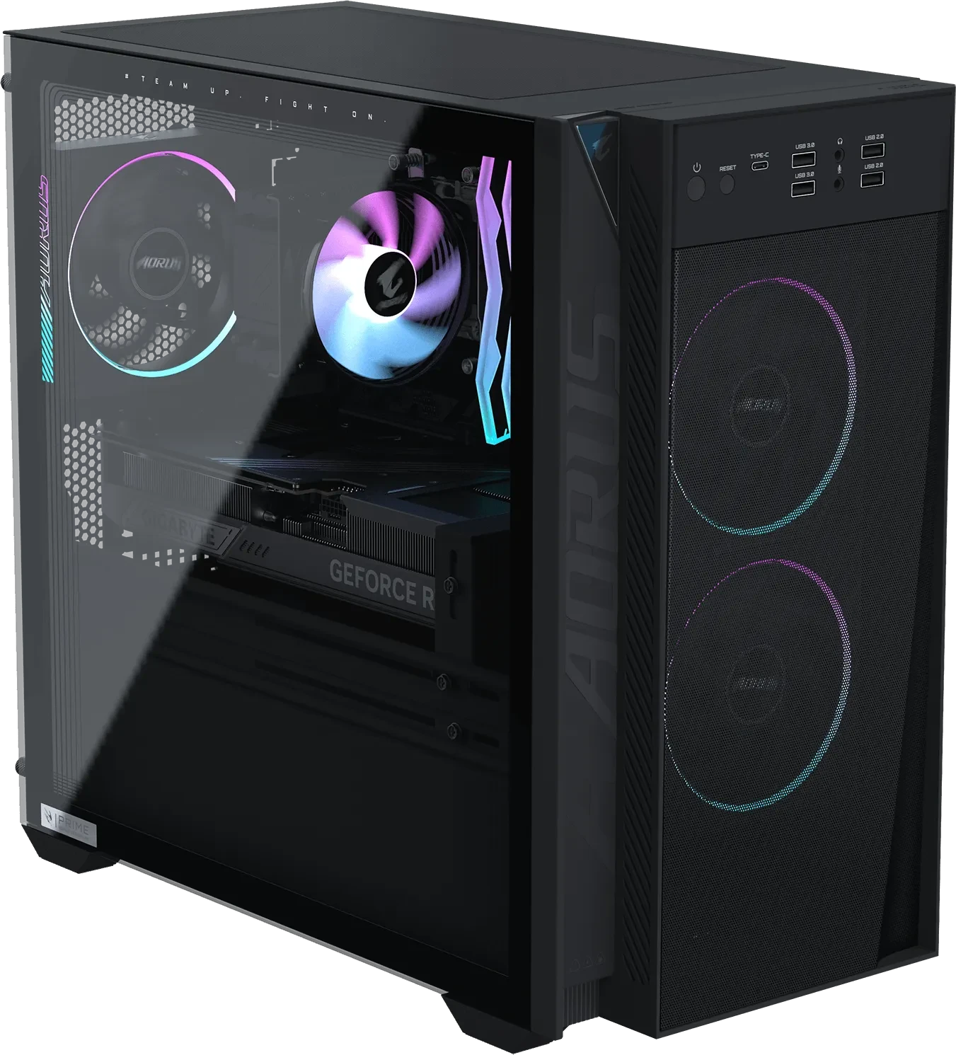 GIGABYTE AORUS PRIME 3 AP351 AP3A7N6T-5110 RYZEN 7 9700X 16GB 1TB SSD RTX5060 TI 16GB W11 GAMING DESKTOP PC