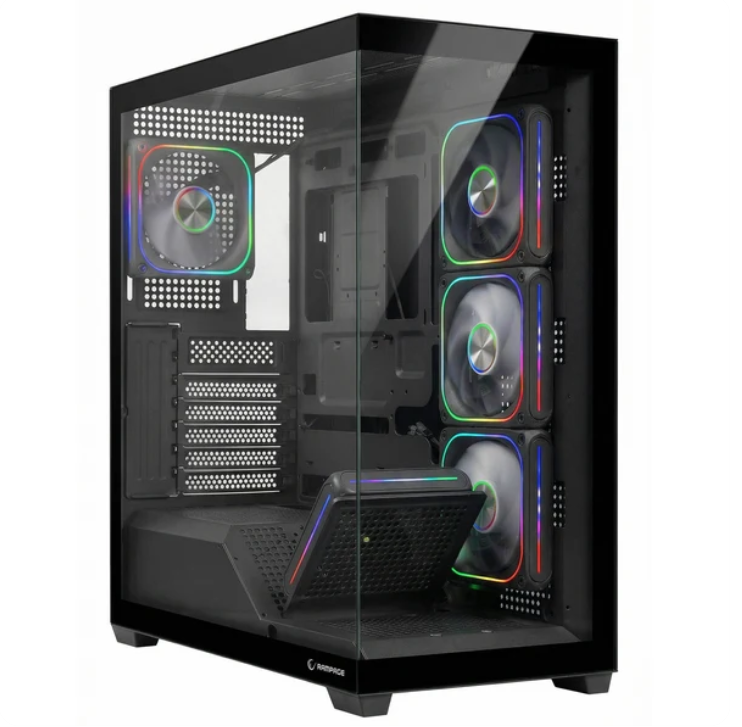Rampage SYLON 850W 80 Plus Bronze Siyah 5*12cm ARGB Fan ATX MID-T Gaming Oyuncu Kasası