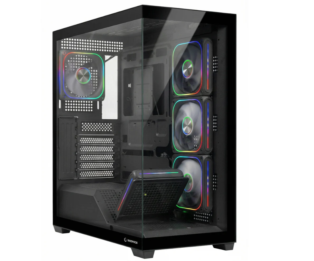 Rampage SYLON 750W 80 Plus Bronze Siyah 5*12cm ARGB Fan ATX MID-T Gaming Oyuncu Kasası