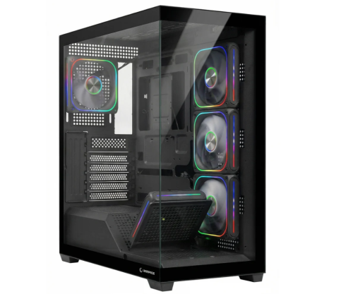Rampage SYLON 750W 80 Plus Bronze Siyah 5*12cm ARGB Fan ATX MID-T Gaming Oyuncu Kasası