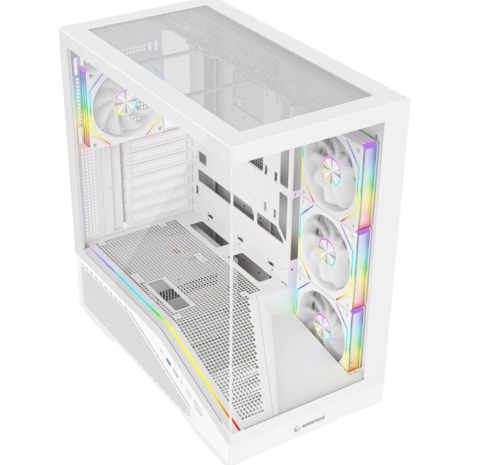 Rampage REAPER 750W 80 Plus Bronze Beyaz 4*12cm ARGB Fan ATX Gaming Oyuncu Kasası