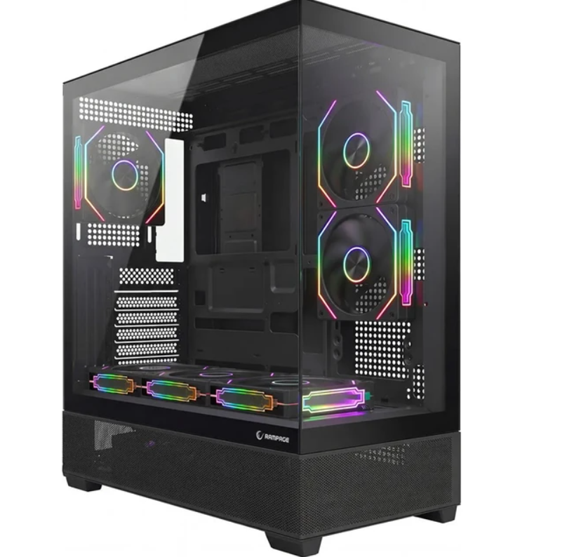 Rampage HYDRA V5 850W 80 Plus Bronze Siyah 6*12cm ARGB Fan ATX MID-T Gaming Oyuncu Kasası
