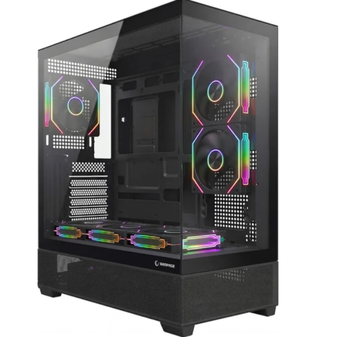 Rampage HYDRA V5 850W 80 Plus Bronze Siyah 6*12cm ARGB Fan ATX MID-T Gaming Oyuncu Kasası