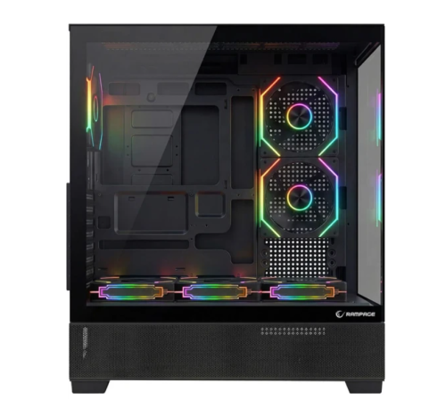 Rampage HYDRA V5 850W 80 Plus Bronze Siyah 6*12cm ARGB Fan ATX MID-T Gaming Oyuncu Kasası