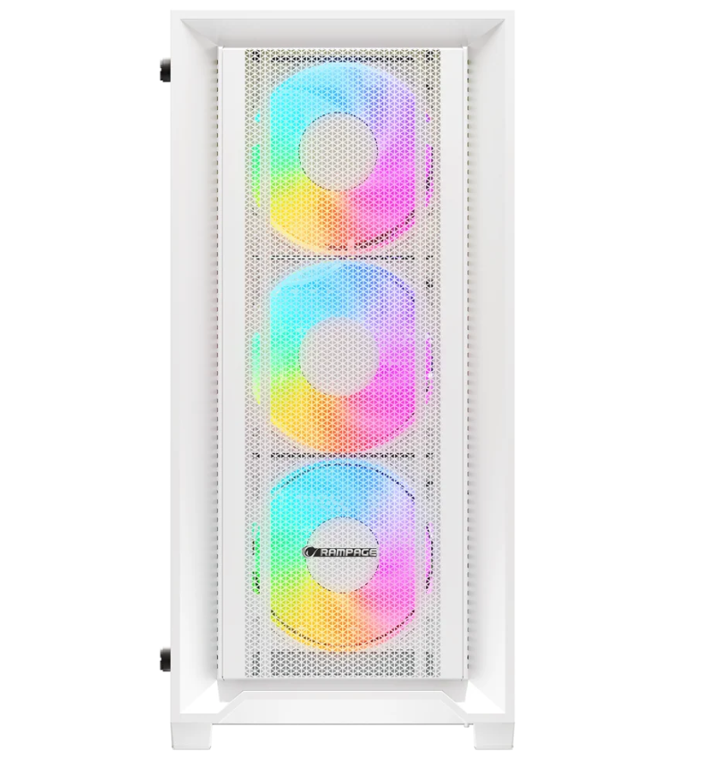 Rampage VOYAGER 750W 80+ BRONZE Beyaz 4*RGB Auto Fan ATX Mid-T Gaming Oyuncu Kasası