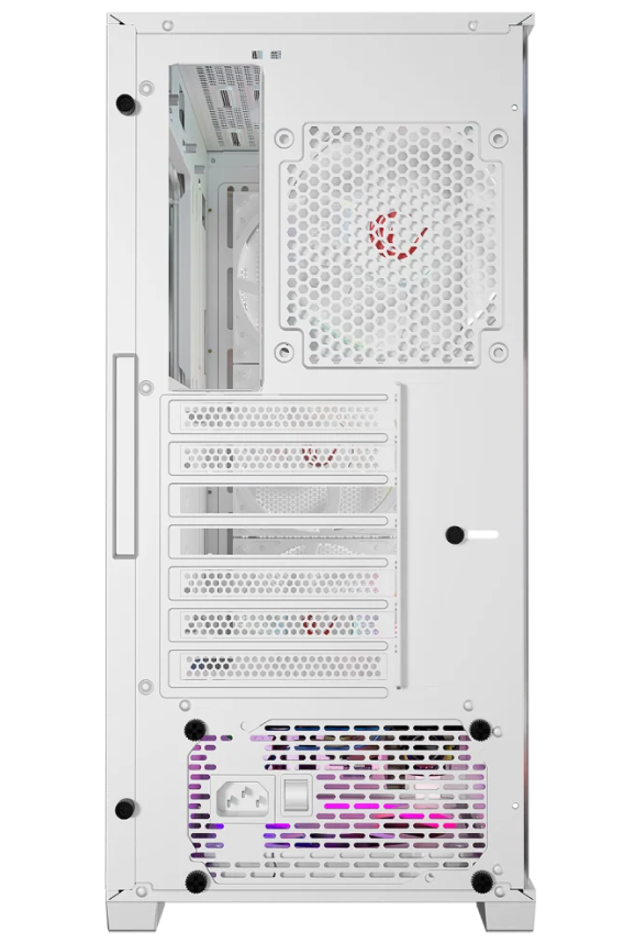 Rampage VOYAGER 750W 80+ BRONZE Beyaz 4*RGB Auto Fan ATX Mid-T Gaming Oyuncu Kasası