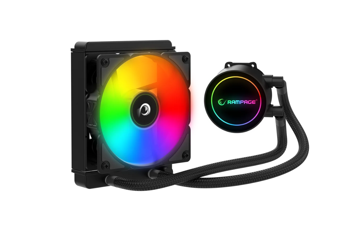 Rampage INFINITE C120 SİYAH ARGB Intel LGA1700/AMD AM5 Uyumlu 120mm Sıvı Soğutmalı CPU Fan