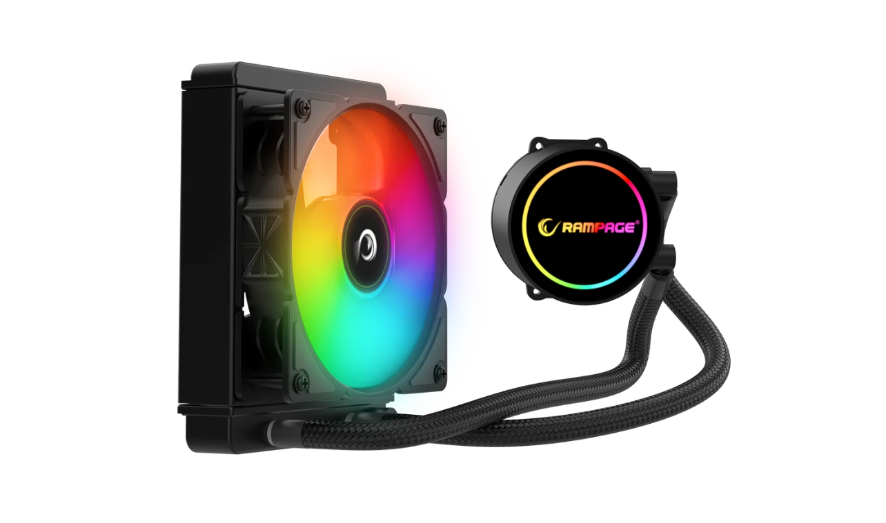 Rampage INFINITE C120 SİYAH ARGB Intel LGA1700/AMD AM5 Uyumlu 120mm Sıvı Soğutmalı CPU Fan