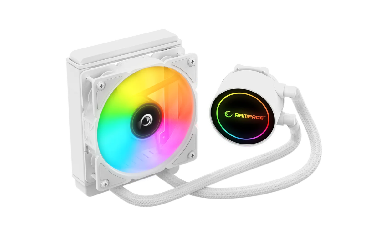 Rampage INFINITE C120 BEYAZ ARGB Intel LGA1700/AMD AM5 Uyumlu 120mm Sıvı Soğutmalı CPU Fan