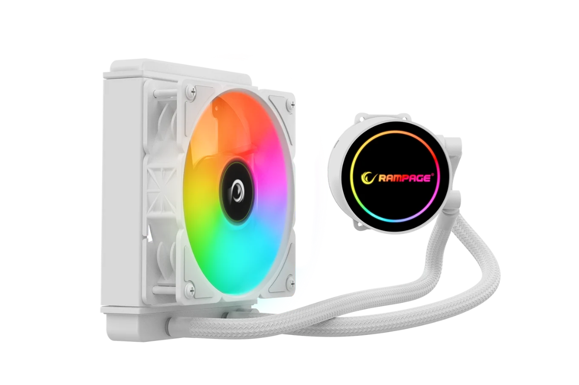 Rampage INFINITE C120 BEYAZ ARGB Intel LGA1700/AMD AM5 Uyumlu 120mm Sıvı Soğutmalı CPU Fan