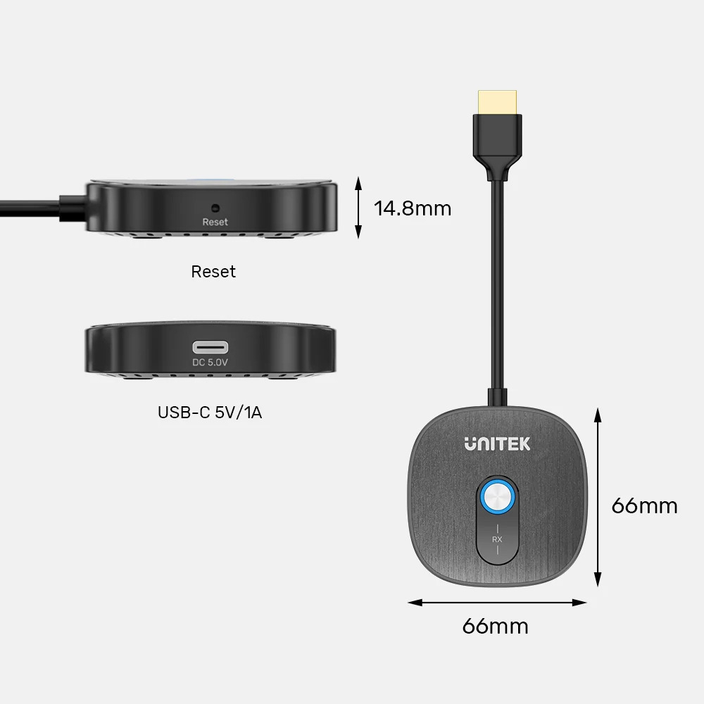 Unitek Kablosuz HDMI Alıcı (V1711FBK01)