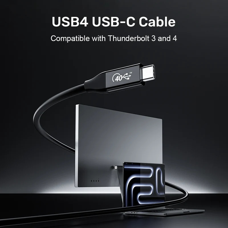 Unitek 240W USB4 Type-C Kablo (C14100ABK01-2M)