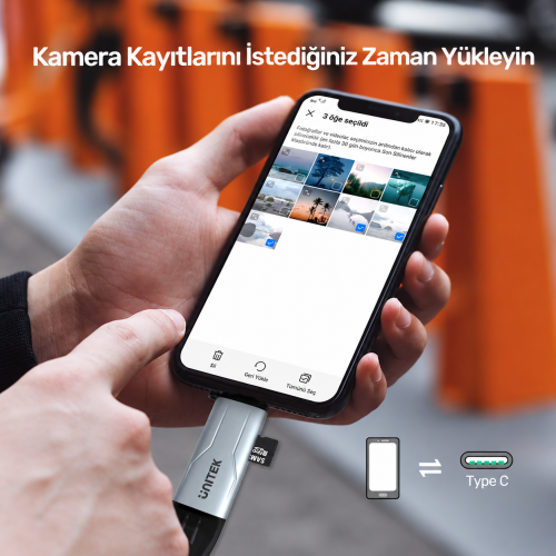 Unitek 2`si 1 Arada SD/MicroSD Kart Okuyucu (R1010A)