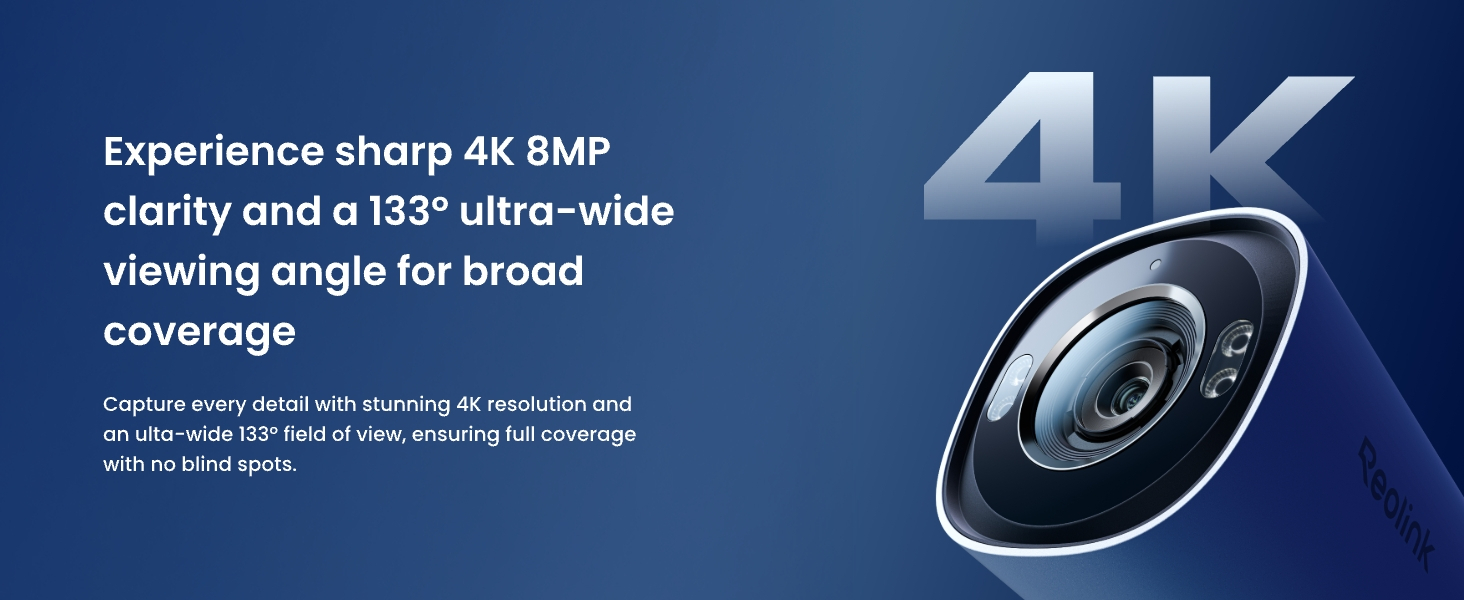 Reolink RP-PCB8MZ Pro Serisi 8 MP 5X Optik Zoom 2.7–13.5 mm Lens PoE Bullet IP Güvenlik Kamerası