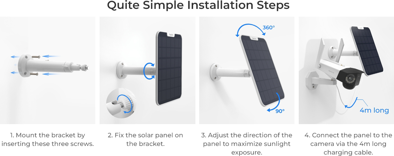 Reolink Sp2-W Solar Panel (Beyaz) 