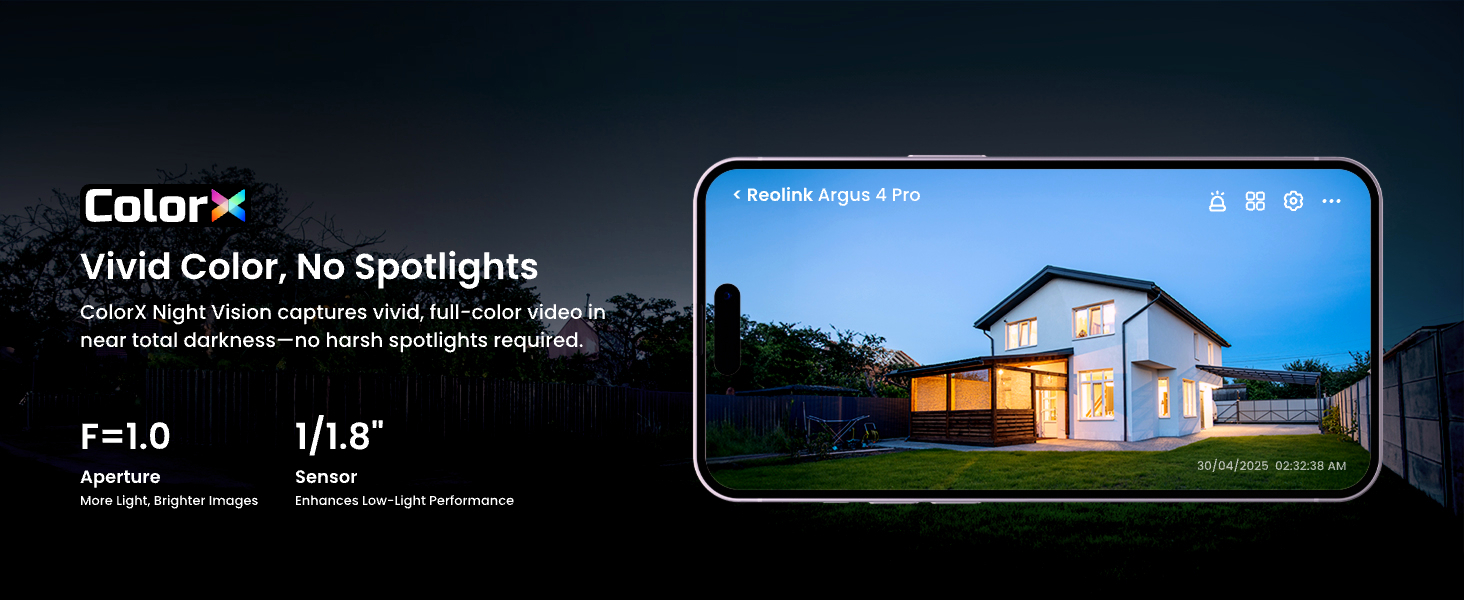 REOLINK ARGUS 4 PRO 4MM 8MP WI-FI KAMERA