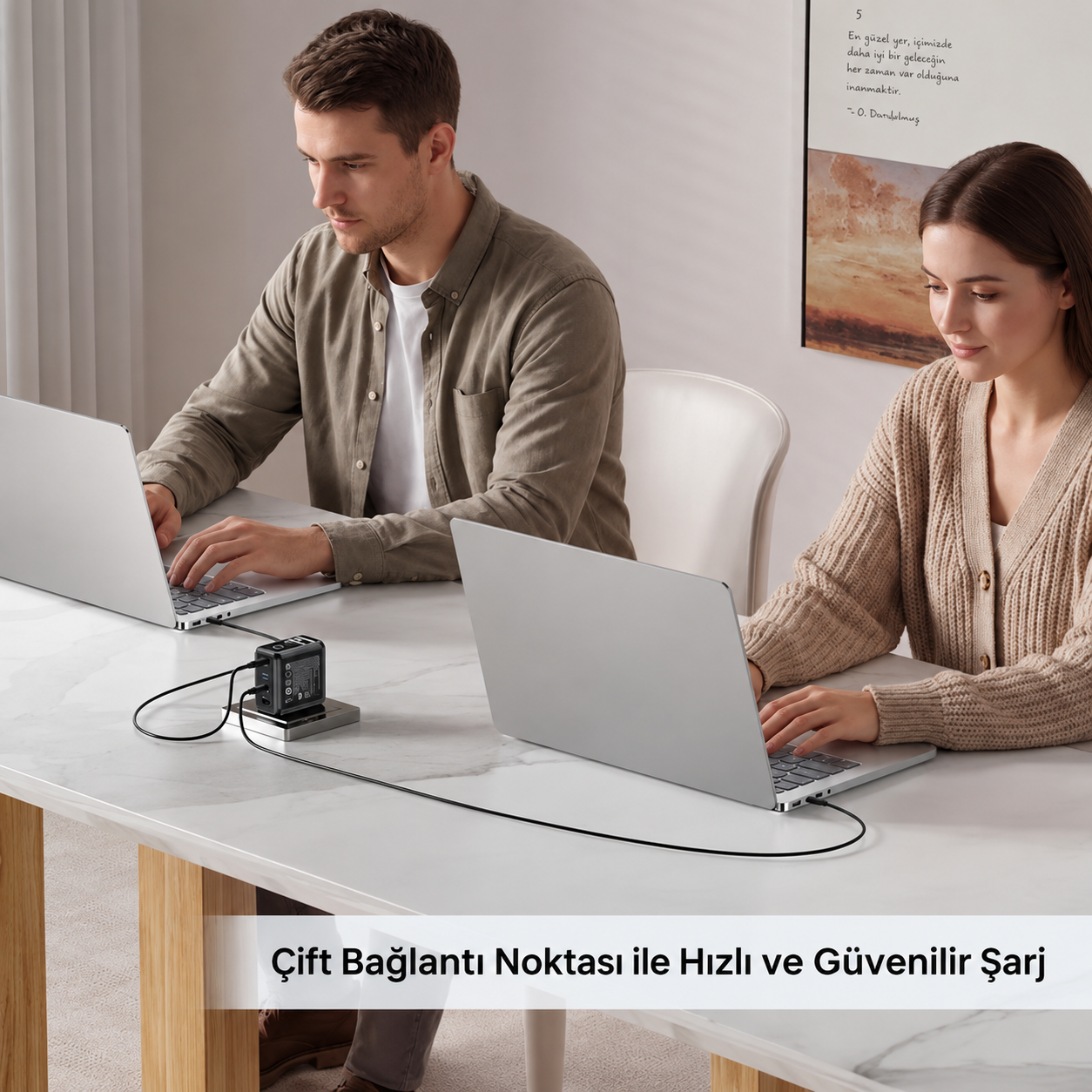 Unitek Rexo 140W 4 Portlu Akıllı Ekranlı GaN Şarj Cihazı (P1132ABK01-EU)
