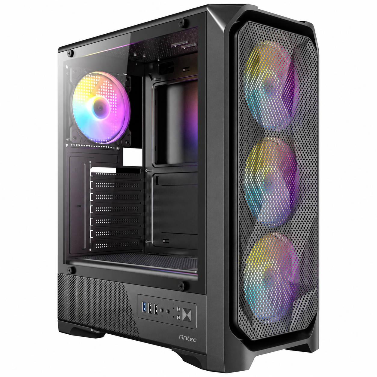 ANTEC VX330 ARGB 750W 80+ BRONZE 4xARGB Fan ATX Siyah Mid Tower Gaming (Oyuncu) Kasası