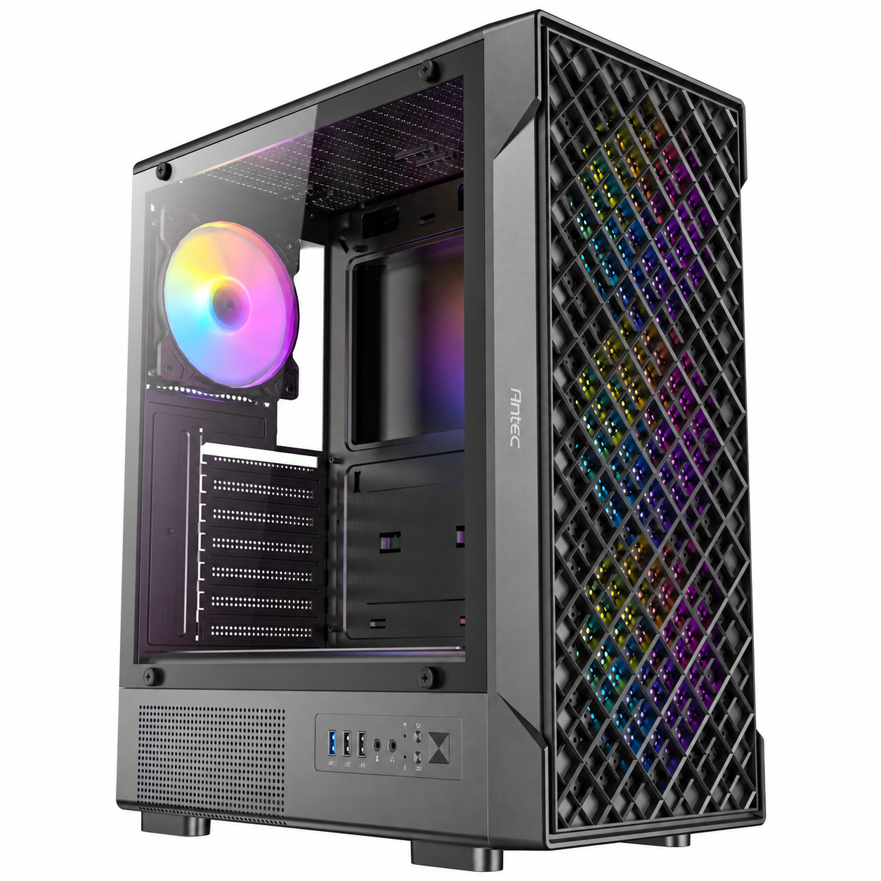 ANTEC VX320 ARGB 750W 80+ BRONZE 4xARGB Fan ATX Siyah Mid Tower Gaming (Oyuncu) Kasası