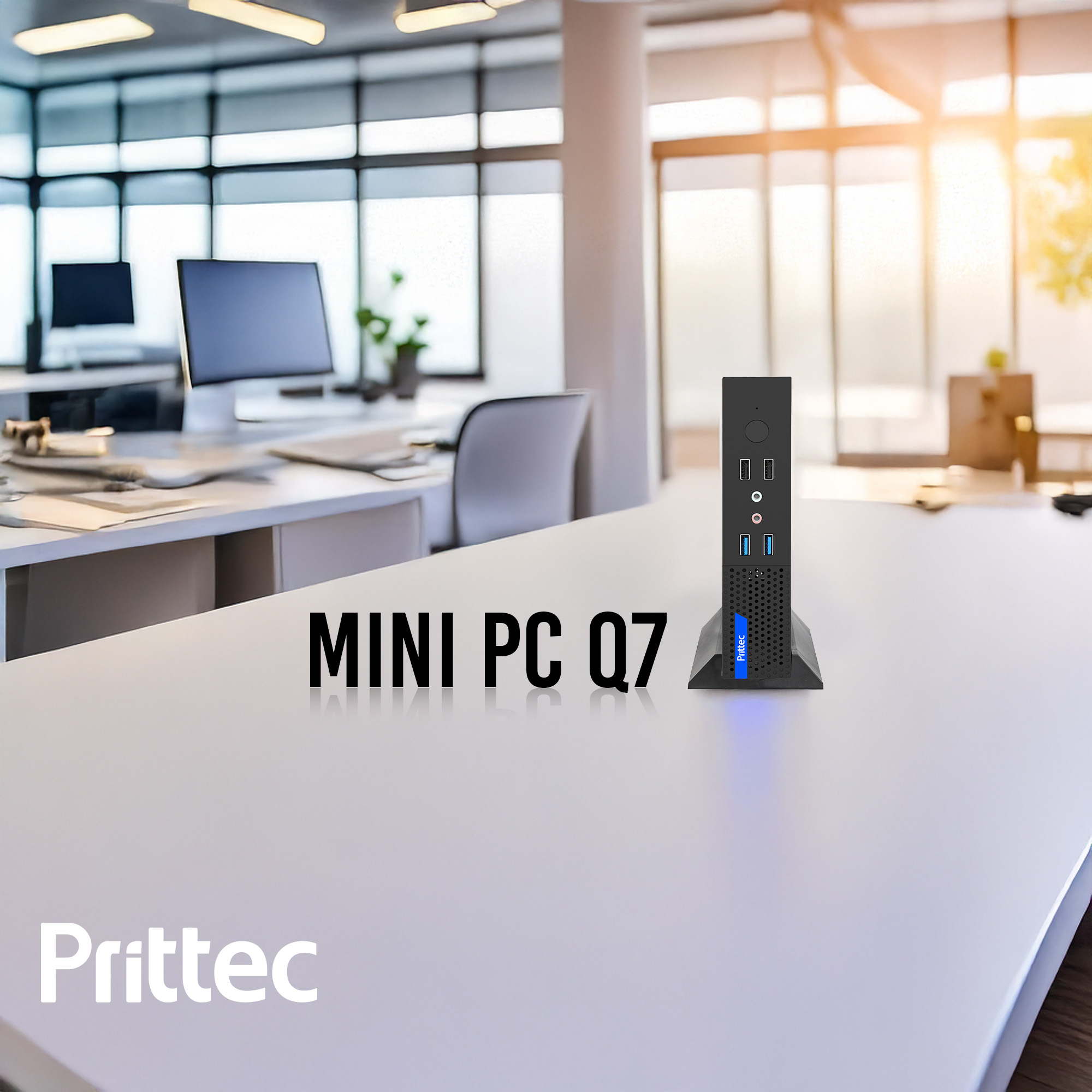 PRITTEC Q7-TH610L MINI PC I5-14400 / 16GB Ram / 512 GB M.2 SSD Siyah Mini Pc