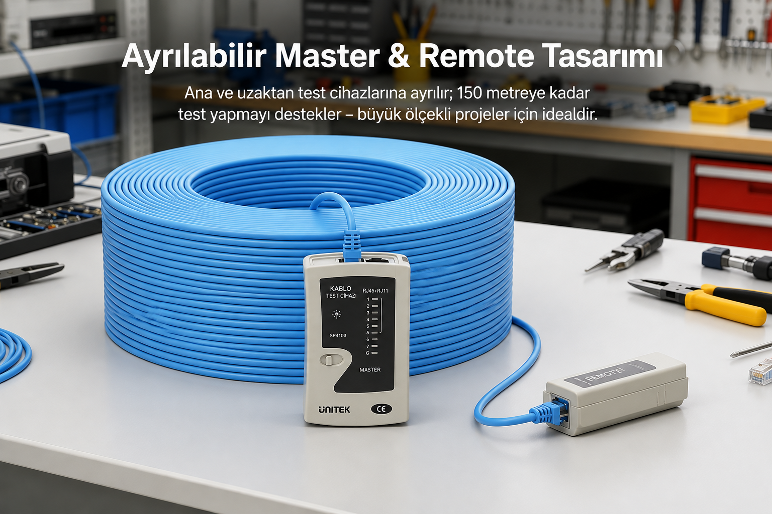 Unitek Ethernet Kablosu Test Cihazı (OT140AGY01)