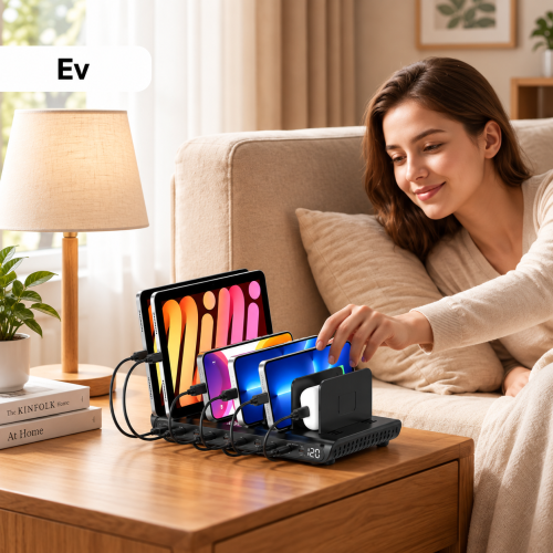 Unitek uCharge 120W 10 Bağlantı Noktalı Akıllı Şarj İstasyonu (P1230EBK01-EU)