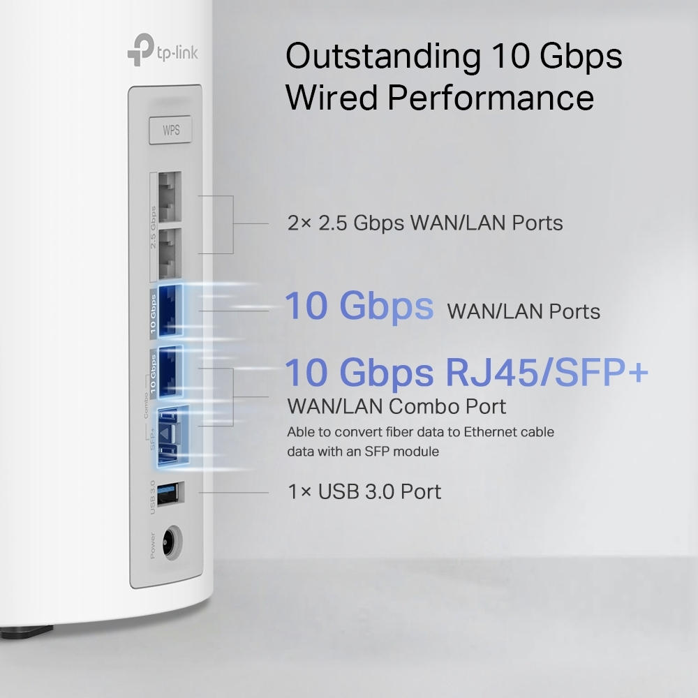 TP-Link Deco BE85 BE19000 Üç Bantlı Tüm Ev İçin Mesh Wi-Fi 7 Sistemi (Tekli)