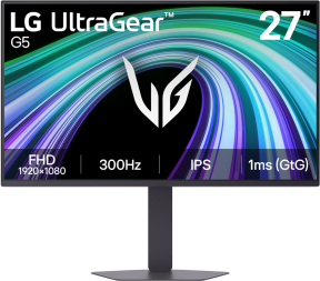 LG UltraGear 27G550B-B G5 27″ 300Hz 1ms AMD FreeSync Premium NVIDIA G-SYNC HDR10 Pivot FHD IPS Gaming Monitör