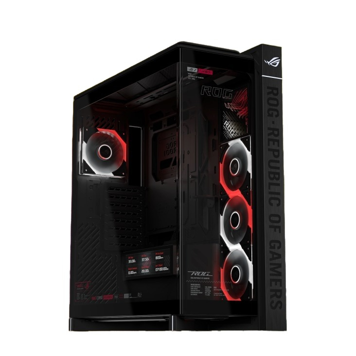 ASUS ROG Cronox GR801 ARGB USB 3.2 Temperli Cam Full Tower Gaming (Oyuncu) Kasa
