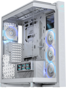 ASUS ROG Cronox GR801 ARGB USB 3.2 Temperli Cam Full Tower Beyaz Gaming (Oyuncu) Kasa
