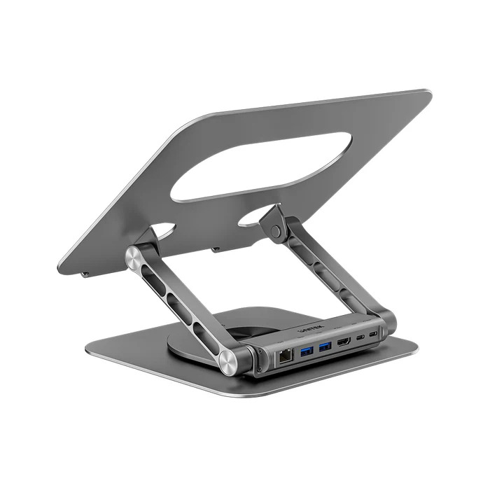 Unitek Çıkarılabilir USB-C Hub`lı Dizüstü Bilgisayar Standı (D1109CGY01)