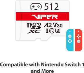 Patriot 512GB Viper Gaming Series V30 A2 Micro SD Hafıza Kartı (PV512GGM32MCX)
