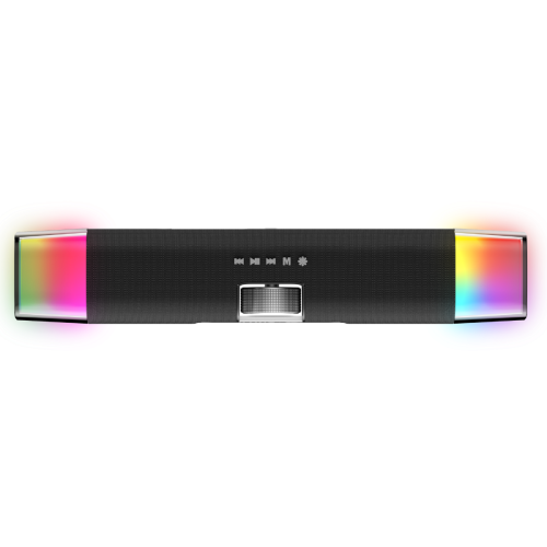 Havit Gamenote SK222 RGB Oyuncu Kablolu Bluetooth Soundbar Hoparlör - Çift Modlu Bilgisayar Hoparlörü - Siyah