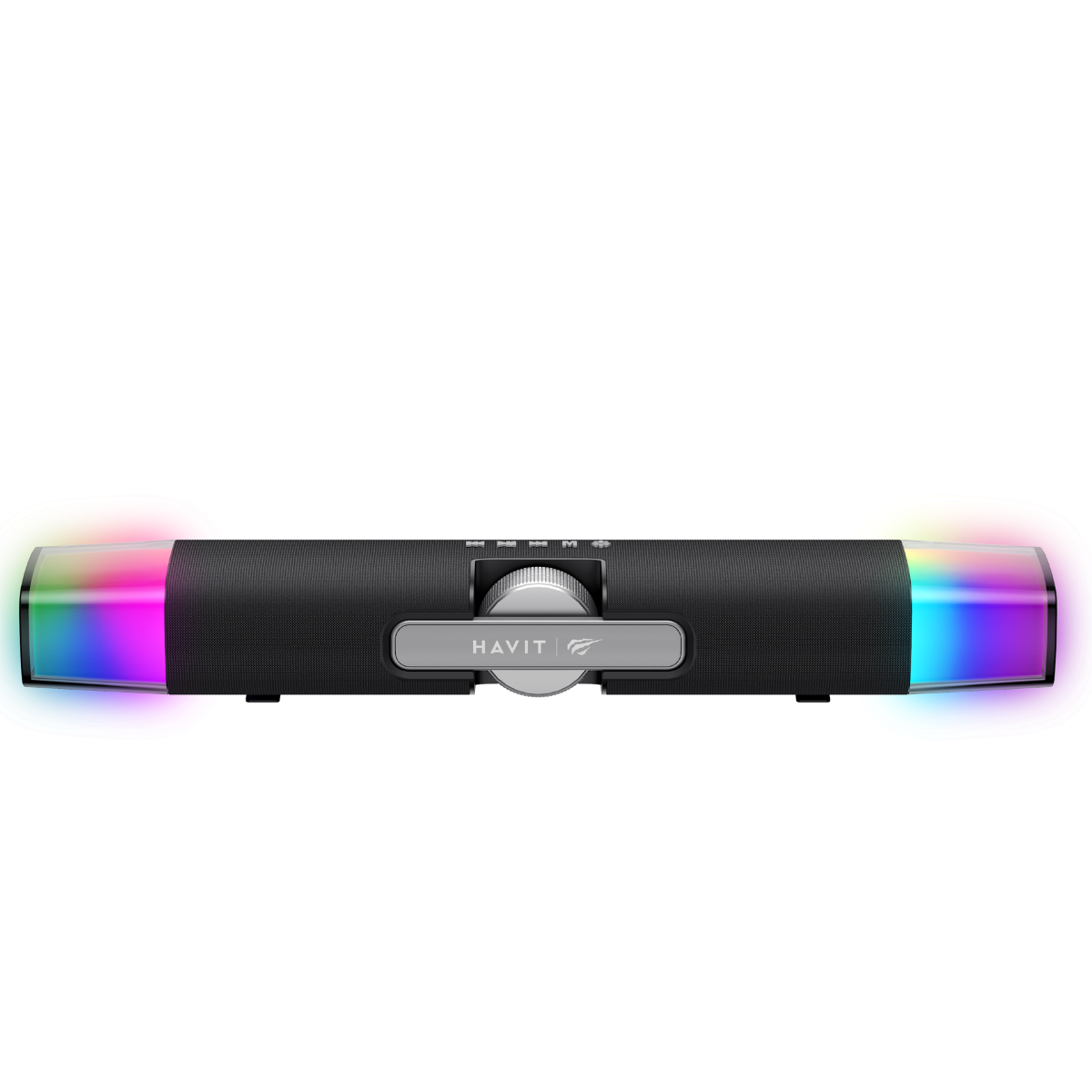 Havit Gamenote SK222 RGB Oyuncu Kablolu Bluetooth Soundbar Hoparlör - Çift Modlu Bilgisayar Hoparlörü - Siyah