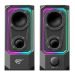 Havit Gamenote SK219 RGB Oyuncu Kablolu Bluetooth Hoparlör - Çift Modlu Bilgisayar Hoparlörü - Siyah