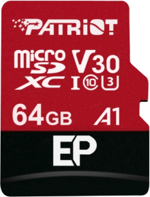 Patriot 64GB EP Series V30 A1 Micro SD Hafıza Kartı (PEF64GEP31MCX)