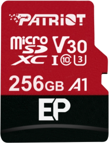 Patriot 256GB EP Series V30 A1 Micro SD Hafıza Kartı (PEF256GEP31MCX)