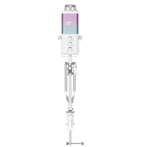 Havit Gamenote GK65 Pro RGB Oyuncu ve Yayıncı Mikrofonu - 192KHz/24Bit Ses Kartlı & Akrobat Kollu Set Beyaz