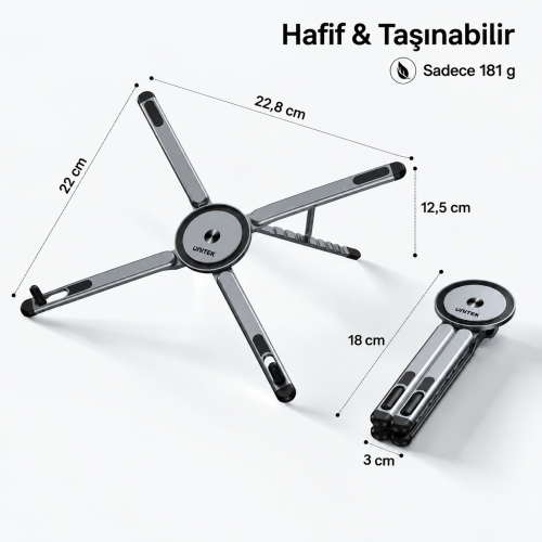 Unitek Taşınabilir Manyetik Stand (OT1121AGY01)